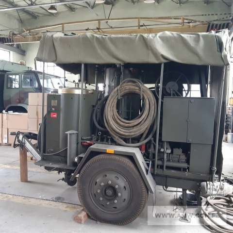 Urządzenie destylacyjno-sterylizacyjne UD-2 na przyczepie jednoosiowej 1,5 t (z częściowym wyposażeniem) 